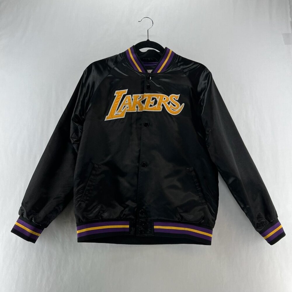 Mitchell & Ness Los Angeles Lakers Youth L 14/16 Varsity Jacket NBA Black/Purple